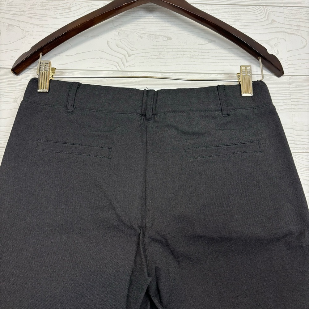 Betabrand Straight-Leg Classic Dress Yoga Pants Size Medium Petite Black/Gray - Picture 6 of 9
